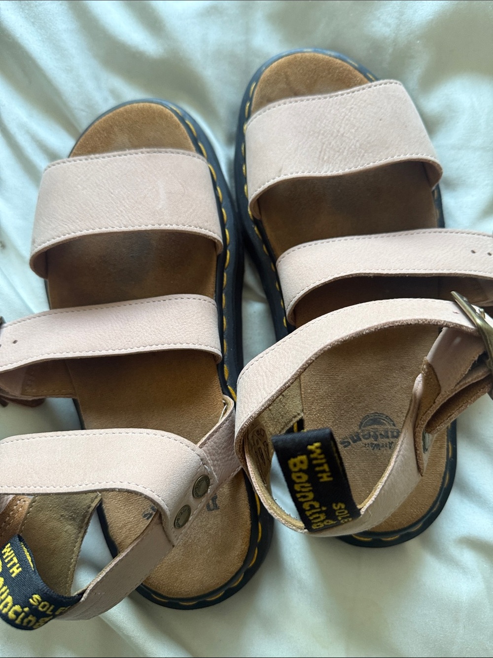 Dr. Martens Pink low Platform Womens Buckle Sandals - Picture 7 of 7